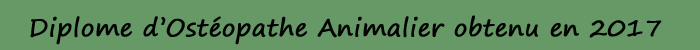 Sandrine Blot Ost&eacute;opathe Animalier depuis 2017