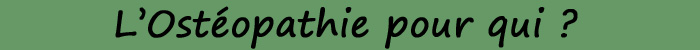 Ost&eacute;opathe animalier pour qui ?